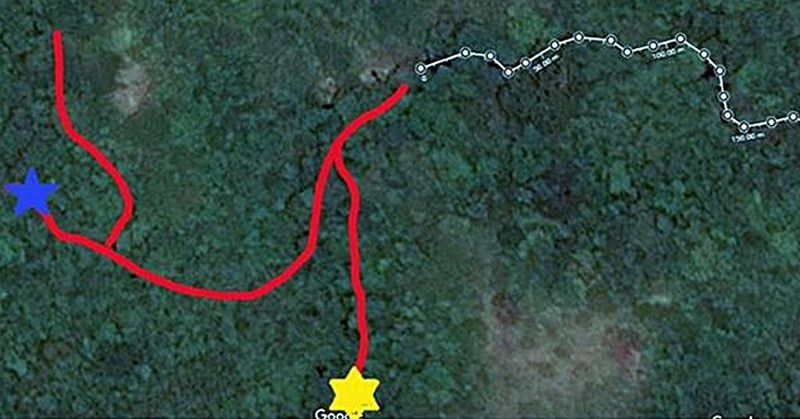 Sơ đồ dự kiến đường di chuyển của nạn nhân.