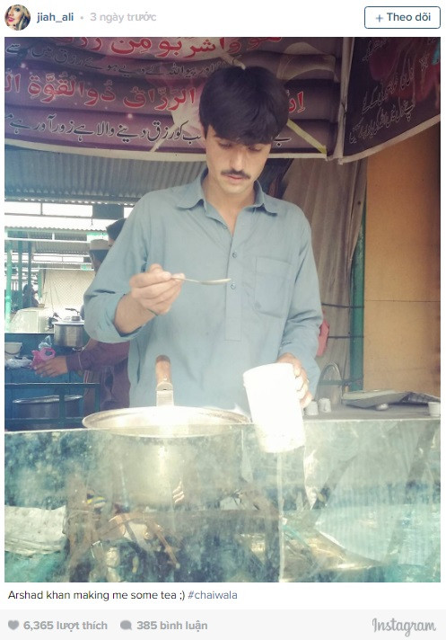 Trên trang cá nhân của nhiếp ảnh gia Jiah Ali, hầu hết dân mạng đều ấn tượng với vẻ ngoài ưa nhìn, khuôn mặt điển trai mang những đường nét đậm chất Trung Á của Arshad Khan. Rất nhiều bạn trẻ cho rằng với ngoại hình như thế này, Arshad Khan hoàn toàn có thể đi làm người mẫu ảnh để kiếm tiền chứ không phải vất vả đi bán trà hàng ngày.