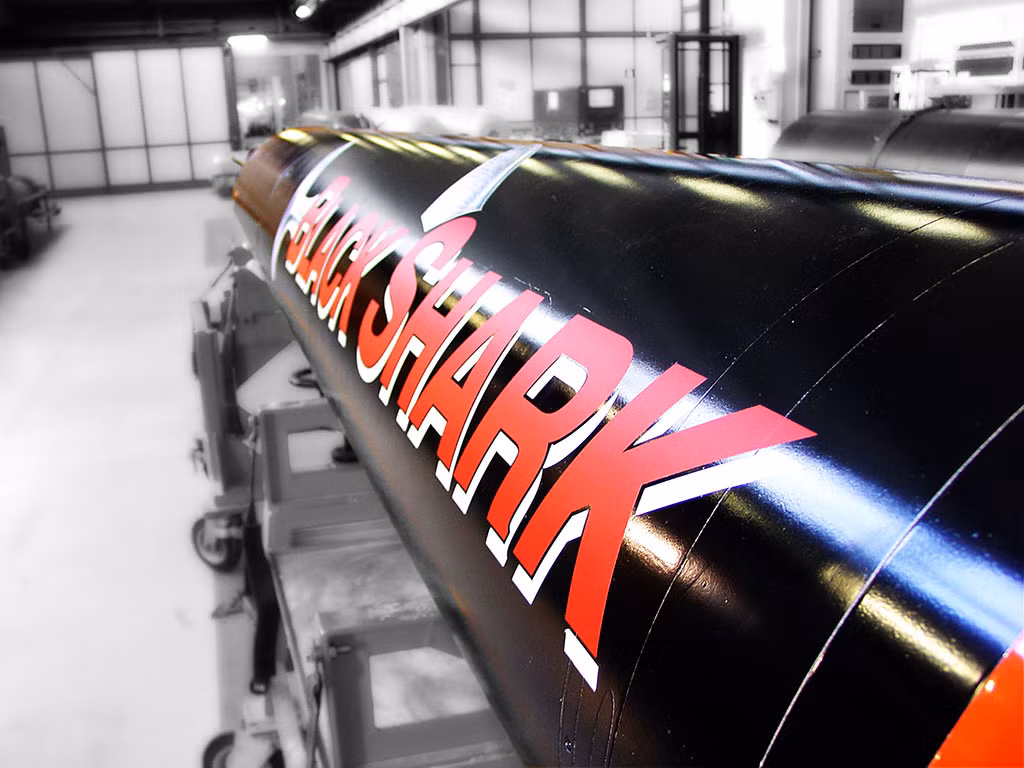 Black Shark là một trong những loại ngư lôi hạng nặng cỡ 533mm tiên tiến nhất hiện nay do tập đoàn quốc phòng WASS - Whitehead Sistemi Subacquei S.p.A. của Italy sản xuất, trang bị cho các tàu ngầm của khối NATO và các quốc gia sử dụng hệ tàu ngầm của phương Tây. Hiện nay, chúng được tích hợp chủ yếu cho các tàu ngầm Type 209 và Type 214 của Đức, tàu ngầm Scorpene và tàu ngầm hạt nhân tấn công Barracuda (Pháp). Nguồn ảnh: Pinterest