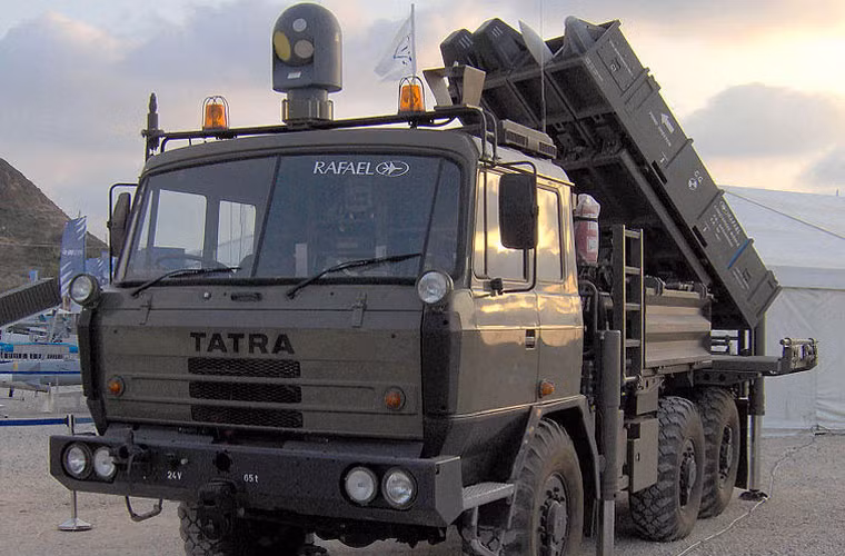 Ngoài NASAMS, tổ hợp tên lửa phòng không SPYDER mà Việt Nam mới nhập khẩu từ Israel cũng sử dụng các loại đạn tên lửa hàng không. Nguồn ảnh: Wikipedia