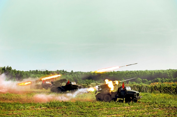 Pháo phản lực BM-21, Lữ đoàn Pháo binh 434, chi viện bộ binh tiêu diệt địch.