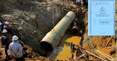 Qua trinh thang thau duong ong nuoc song Da 2 cua DN Trung Quoc