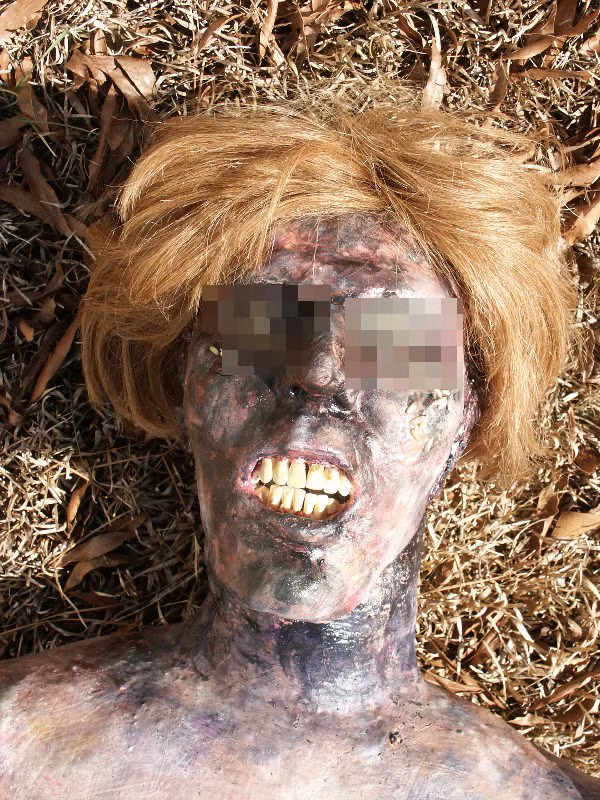 Trong ảnh là xác chết của một người phụ nữ khoảng 30 tuổi đang ở trong tình trạng bị phân hủy khi tìm thấy. Những con giòi chuyên ăn xác chết đã cư trú trong hốc mắt của người phụ nữ được một thời gian. Việc của những chuyên gia pháp y là khám nghiệm, tìm ra cụ thể thời gian chết, nguyên nhân chết. (Theo Viral)