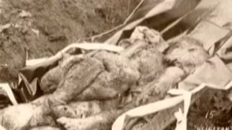 Thi thể Andrew HelgelIEn trong tư thế co quắp.