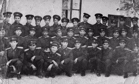 Trung đội phiên dịch thuộc Ban Tham mưu Trung đoàn Tên lửa phòng không 261 (ảnh chụp năm 1968).