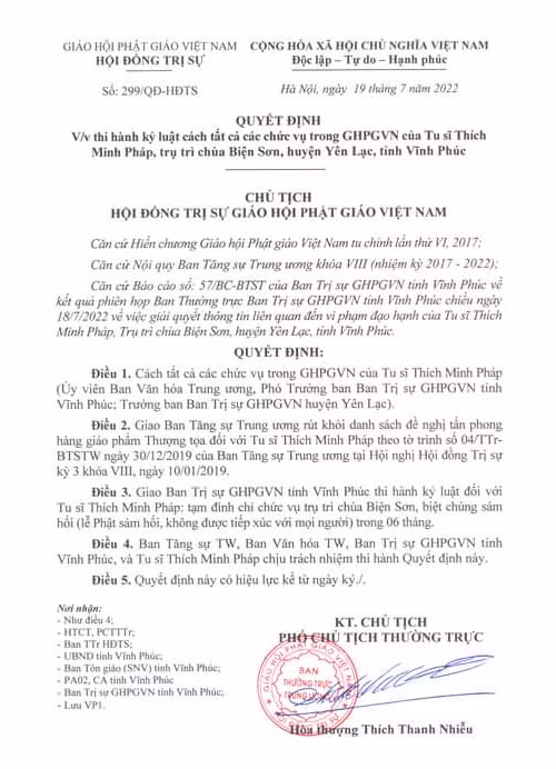 Ta dam, tru tri Chua Bien Son bi cach toan bo chuc vu trong Giao hoi-Hinh-2