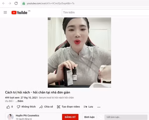 Serum INOD Huyen Phi “no” cong dung nhu thuoc dieu tri: Xu ly ra sao?