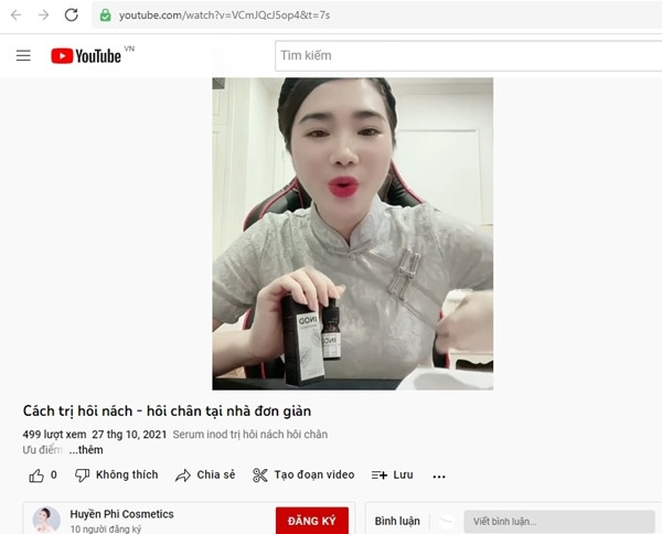 Serum INOD Huyen Phi “no” cong dung nhu thuoc dieu tri: Xu ly ra sao?