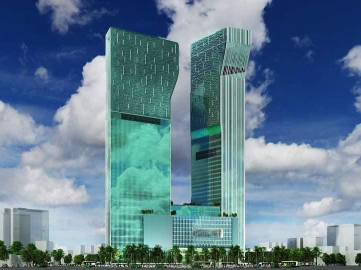 Dự án gồm 2 tòa tháp đối diện nối với nhau bằng khối đế. Tháp Tây cao 55 tầng (240 m), gồm văn phòng cho thuê, khách sạn 6 sao. Tháp Đông cao 48 tầng, gồm căn hộ, khu khách sạn thông qua kết nối phần đế và tầng hầm. Khối đế gồm 3 tầng để xe và khu thương mại với 2 tầng hầm và 7 tầng nổi. Các căn hộ có diện tích 90 m2, 120 m2, 200 m2, 275 m2. (Ảnh phối cảnh dự án).