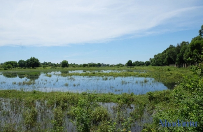 Mặt bằng khu đất của Trường Đại học Công nghệ Vạn Xuân vừa bị UBND tỉnh Nghệ An đồng ý chủ trương thu hồi hầu như đã được đền bù GPMB. (Ảnh: Nhà đầu tư).