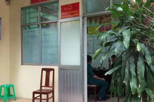 Phòng làm việc của Ban chỉ huy quân sự phường 3, quận 11.