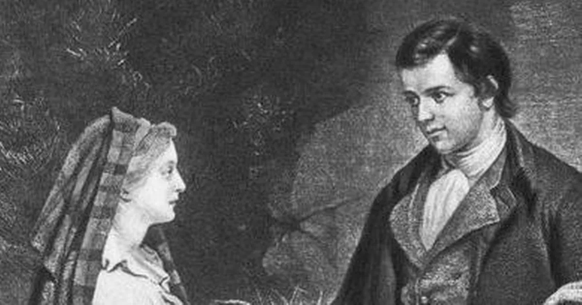 Truyền thống cổ xưa của Scotland mô tả cặp đôi thể hiện lời ước thề và niềm tin của họ bằng cách trao đổi Kinh thánh trên dòng suối đang chảy trong lễ hứa hôn.