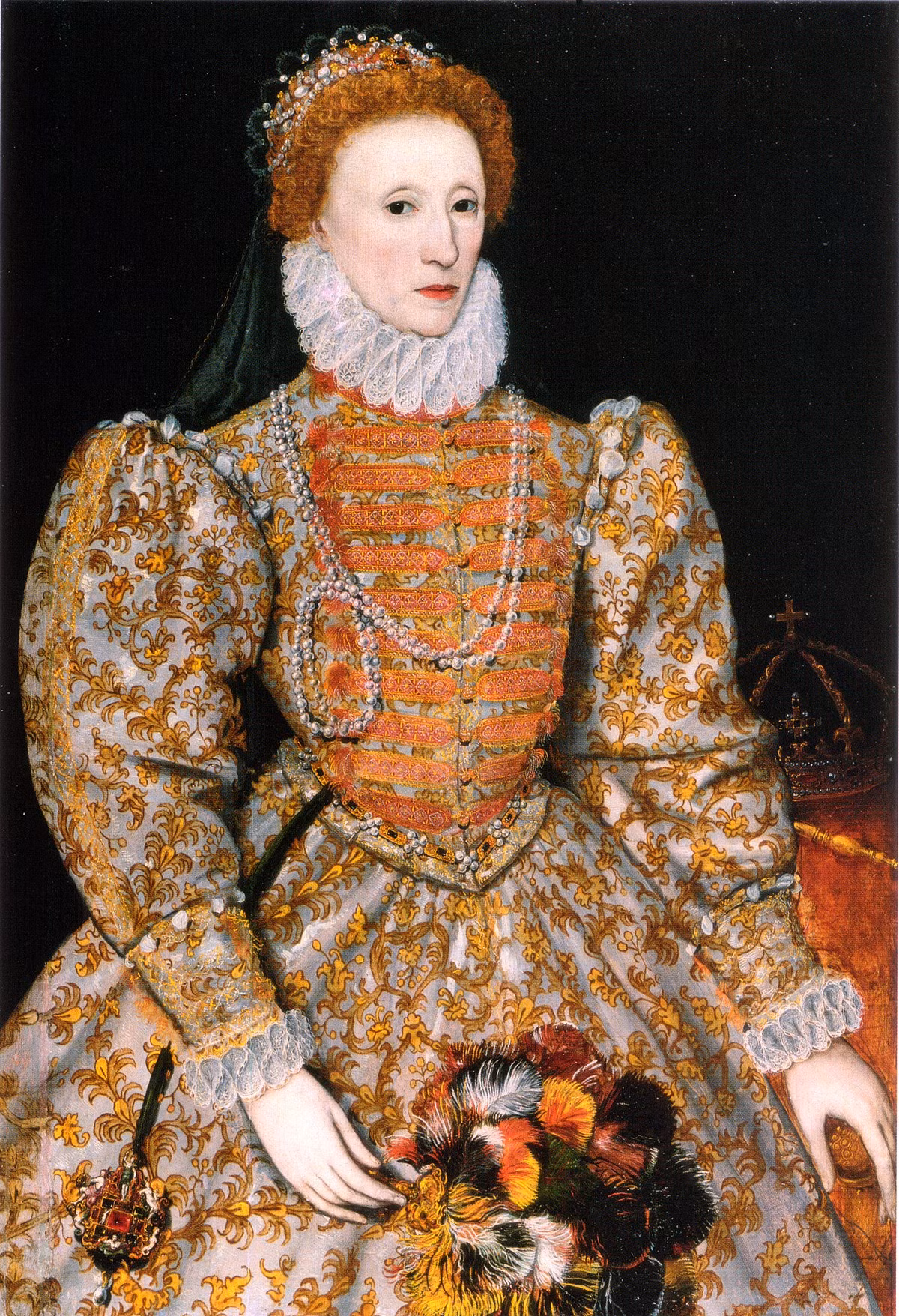 4. Nữ hoàng Elizabeth I: Nữ hoàng Elizabeth I của Anh và Ireland đã cai trị trong thời kỳ thịnh trị và phát triển nghệ thuật dưới triều đại của mình, được biết đến với tên "Thời đại Elizabeth