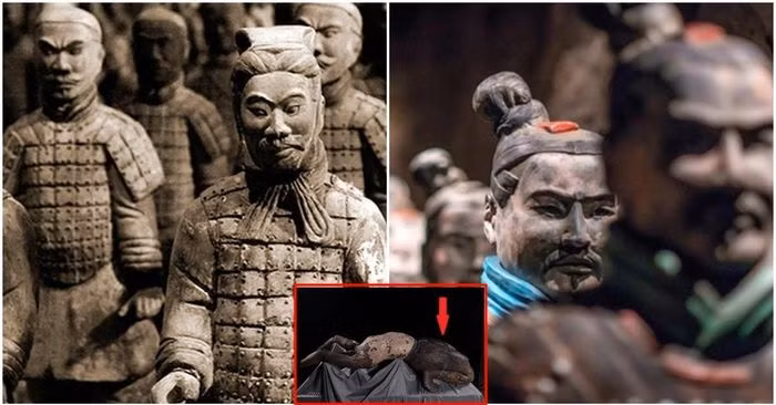 Trong số hàng nghìn bức tượng đất nung được tìm thấy trong lăng mộ này, một bức tượng đặc biệt đã thu hút sự chú ý của các nhà khảo cổ.