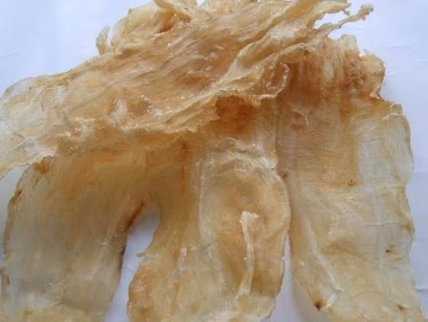 Trong bong bóng của cá sủ vàng, cứ 500 gram thì chứa 442 gram đạm. Do đó, ăn nó giúp đại bổ chân nguyên, hoạt huyết tráng dương, bổ sung chất cho cơ thể suy nhược, thiếu máu.