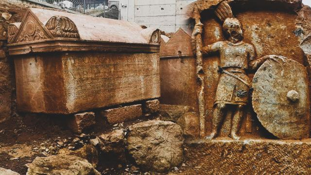 Các nhà khảo cổ đã xác định rằng người được chôn trong cỗ quan tài đá này là Tziampo, một cận vệ riêng của Hoàng đế Diocletian, người trị vì Đế quốc La Mã từ năm 284 đến năm 305.