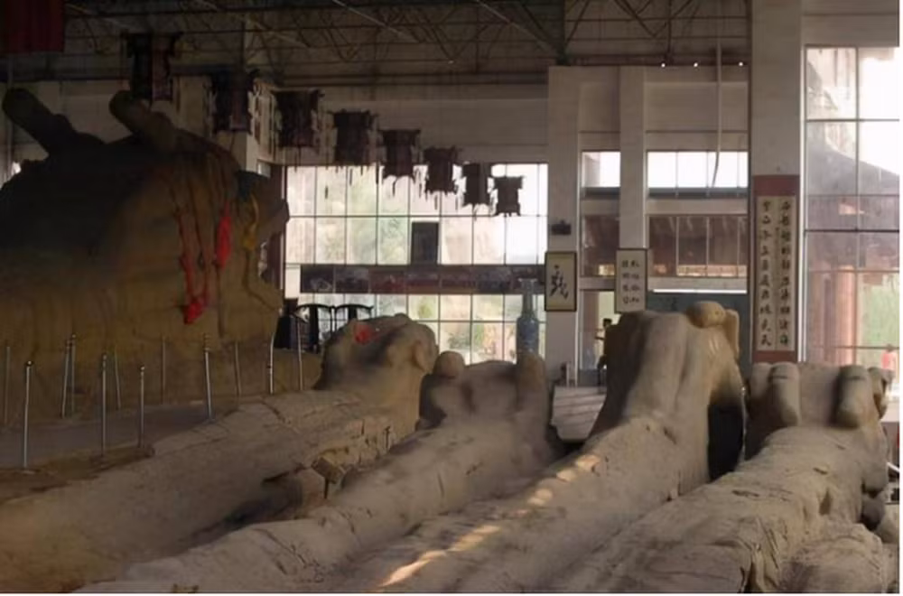 Vật thể này ban đầu giống như một cột đá, nhưng khi đào sâu hơn, nó dài tới 369m và trông giống như xương sống khổng lồ của một con rồng.