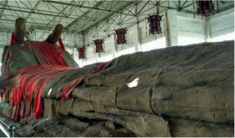 Khương Diên Phương thông báo về phát hiện này và cả thôn đổ về hiện trường. Họ phát hiện thêm 9 con rồng đá nhỏ hơn, mỗi con cũng dài hàng trăm mét. Mặt cắt ngang của các cột đá này có nhiều vòng tròn và đường nét rõ ràng, giống như vòng sinh trưởng của cây lớn. Màu sắc của đá từ nhạt ở bên ngoài đến sẫm hơn ở bên trong.