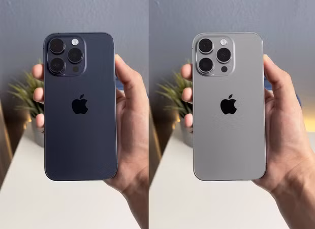 Theo Apple Hub, điều đặc biệt là iPhone 15 Pro Max có khung làm bằng titan, với bề mặt nhám nhẹ, tạo sự khác biệt so với các thế hệ trước đây sử dụng khung thép không gỉ. Mặt sau của máy vẫn là lớp kính mờ, nhưng có thêm hai tùy chọn màu mới là xám titan và xanh lam đậm.