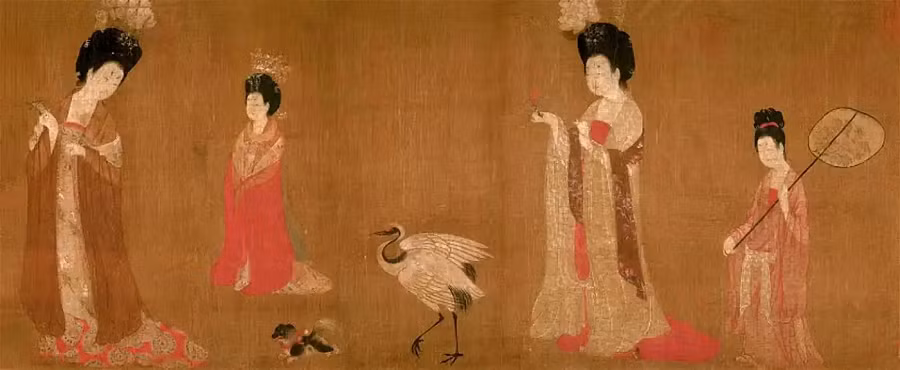 Chi tiết nhỏ về món trang sức này trong bức tranh đã thể hiện mong muốn thầm kín của nhiều phụ nữ phong kiến, người không có quyền tự quyết định về tình yêu và hạnh phúc của họ trong xã hội cổ đại.