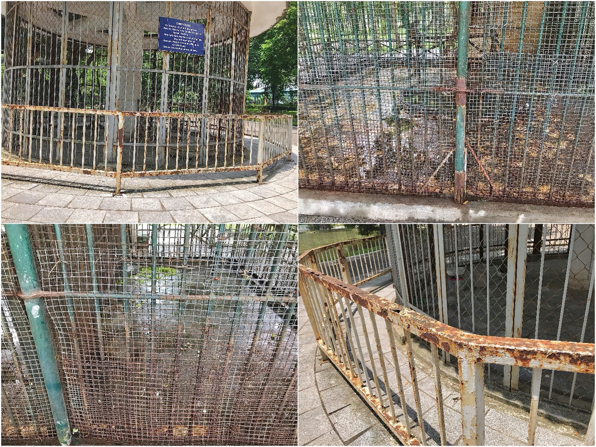 Cơ sở vật chất xuống cấp đã lâu tại công viên Bách Thảo. 