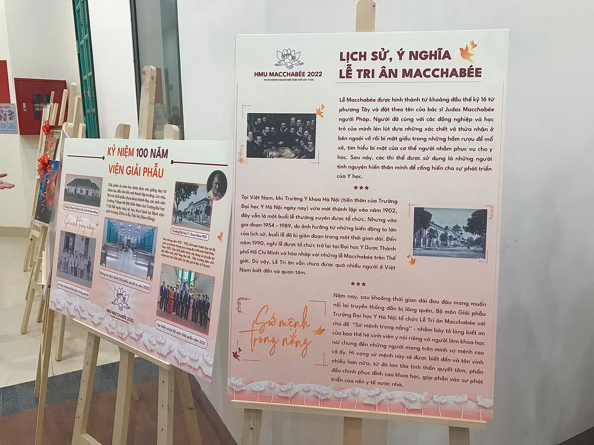 Lễ Macchabeé 2022 với chủ đề “Sứ mệnh trong nắng” nhằm mục đích giáo dục ý thức cho sinh viên, thể hiện lòng kính trọng và tri ân đối với những người đã hiến thân thể cho khoa học, cho sự nghiệp giáo dục và nghiên cứu Y khoa của Trường ĐH Y HN nói riêng và ngành Y nước nhà nói chung. Từ đó lan tỏa tinh thần hết mình học tập và nghiên cứu khoa học, góp phần vào sự phát triển của nền Y học Việt Nam.