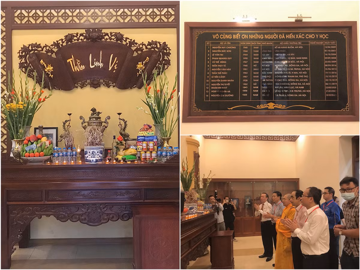 Lễ dâng hương tri ân những người đã hiến thân thể cho Y học.