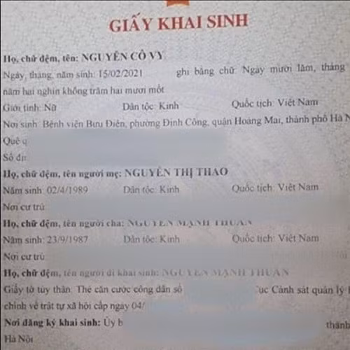Nghe là biết ngay cô bé này sinh ra ở giai đoạn nào.