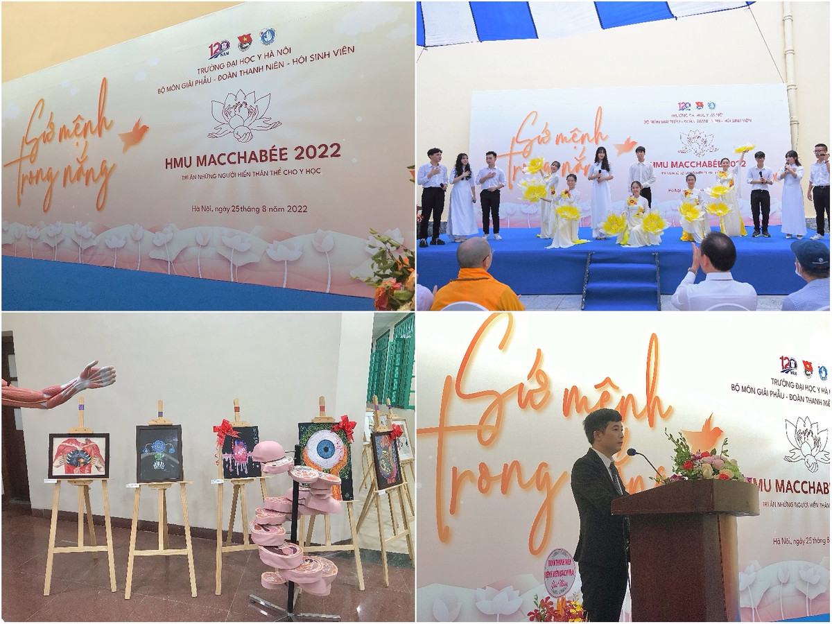 8h sáng 25/8 tại Viện Giải phẫu, Trường Đại học Y Hà Nội (48 Tăng Bạt Hổ, quận Hai Bà Trưng) đã diễn ra Lễ Macchabée, Lễ tri ân những người hiến thân thể cho khoa học ngành Y khoa.