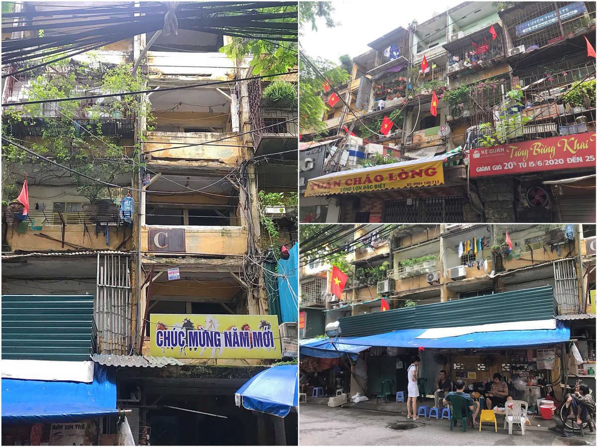 Tại khu tập thể Giảng Võ (Ba Đình), kết quả kiểm định có 1 nhà cấp D (C8).