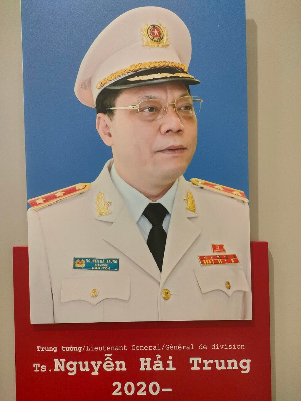 Trung tướng Nguyễn Hải Trung sinh năm 1968. Quê quán: Đình Chu, Lập Thạch, Vĩnh Phúc. Chức vụ: Bí thư Đảng ủy, Giám đốc CATP.