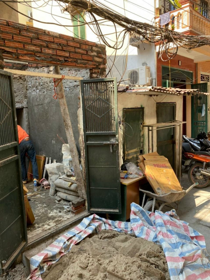 Cong trinh o KTT 192A Quan Thanh bi phan anh vi pham TTXD