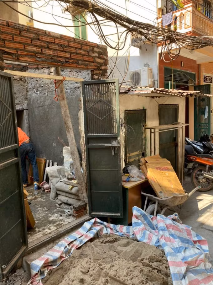 Cong trinh o KTT 192A Quan Thanh bi phan anh vi pham TTXD