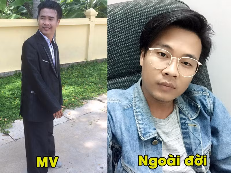 Chàng ca sĩ theo dòng nhạc bolero có sự khác biệt lớn giữa trong MV và ngoài đời.