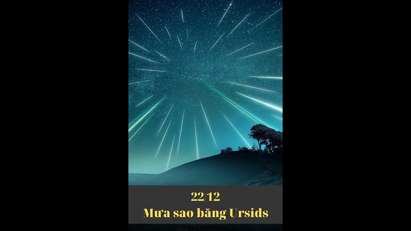 Cùng với mưa sao băng Geminids, vào cuối tháng 12, người yêu thiên văn sẽ có cơ hội chiêm ngưỡng mưa sao băng Ursids. Tuy nhiên, đây là một trận mưa sao băng khá nhỏ với tần suất chỉ khoảng 5-10 vệt sao băng/giờ.