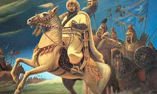  Thành Cát Tư Hãn (1162 - 1227) là một trong những nhà cầm quân xuất chúng nhất trong lịch sử Mông Cổ cũng như trên thế giới. Ông là người sáng lập ra đế chế Mông Cổ hùng mạnh với lãnh thổ trải dài từ châu Á sang châu Âu.