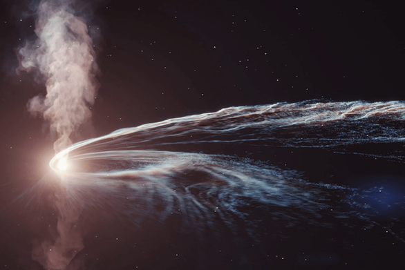 Khi một ngôi sao xấu số lọt vào "thực đơn" của lỗ đen, các lực hấp dẫn cường độ cao sẽ phân mảnh chúng ra thành những sợi dài như sợi mì spaghetti. Sự kiện này được gọi là "sự hình thành spaghettification" hay chính thức hơn là sự gián đoạn thủy triều (TDE).