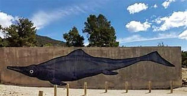 Từ lâu, khu vực này đã được chú ý khi để lộ hàng trăm bộ hài cốt quái vật biển cổ đại từ những năm 1950 đến nay. Những hóa thạch xưa nhất có niên đại lên tới 230 triệu năm. Chúng đều là những con ichthyosaur, tức "ngư long" hay "thằn lằn cá", một loài bò sát biển cổ đại.