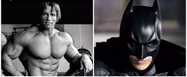 Tôi cũng giống như bạn, thấy bức ảnh của Arnold Schwarzenegger rất thông thường. Tuy nhiên, thực sự thì phần múi cơ trông khá giống … Người dơi .