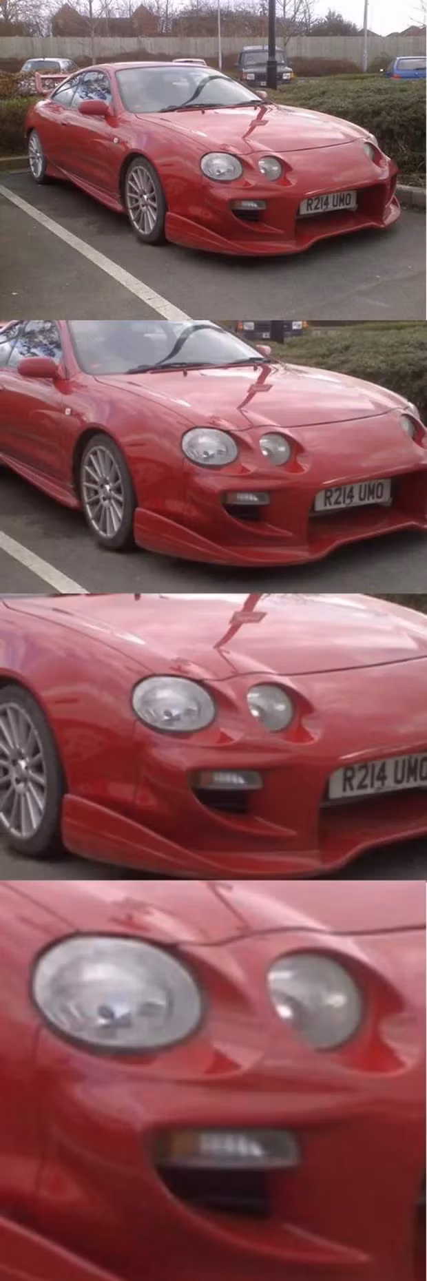 Khuôn mặt hạnh phúc của chiếc xe.