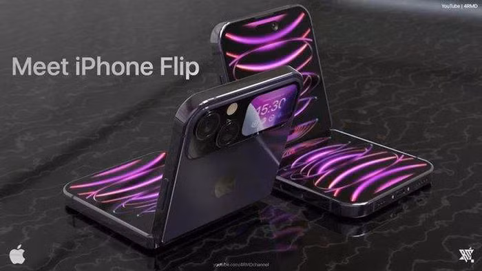 Theo đó, iPhone Flip sẽ có màn hình Super Retina XDR 6,8 inch bên trong và một màn hình nhỏ bên ngoài để hiển thị thời gian, cũng như các thông báo quan trọng.