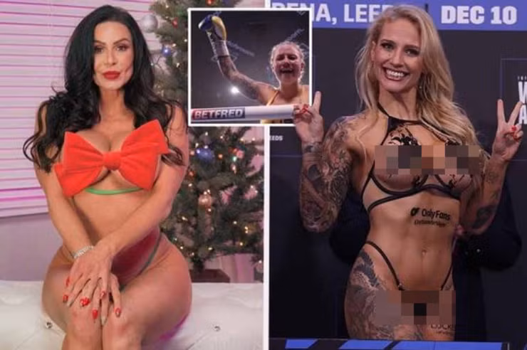 Bridges (phải) bảo vệ thành công đai vô địch và được diễn viên "phim nóng" Lust (trái) ngợi ca