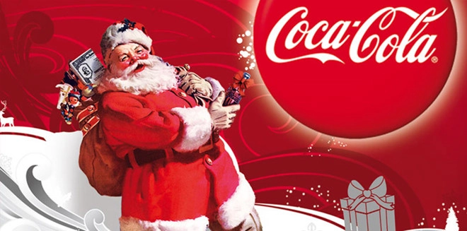 Một mẫu quảng cáo của Coca Cola vào những năm 1930 đã làm ảnh hưởng đến hình ảnh của Santa Claus ngày nay, trong mẫu quảng cáo, ông xuất hiện là một ông già to béo với bộ râu trắng đồ đỏ, hiền lành ấm áp được tạo lên bởi Haddon Sundblom lúc bấy giờ.