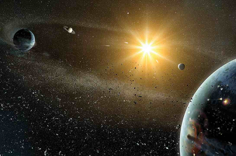 Ánh sáng trong lớp này được phân bố rất trơn tru và các nguồn sáng phổ biến như các ngôi sao khác, thiên hà, hành tinh... đều đã được loại bỏ. Điều này đưa đến một nguồn gốc thú vị: Khí thải từ các sao chổi giá băng đang bay tự do ở các khu vực này, bị thăng hoa một phần do sức nóng từ Mặt Trời.