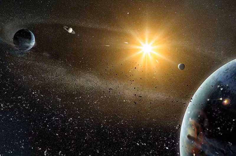 Ánh sáng trong lớp này được phân bố rất trơn tru và các nguồn sáng phổ biến như các ngôi sao khác, thiên hà, hành tinh... đều đã được loại bỏ. Điều này đưa đến một nguồn gốc thú vị: Khí thải từ các sao chổi giá băng đang bay tự do ở các khu vực này, bị thăng hoa một phần do sức nóng từ Mặt Trời.