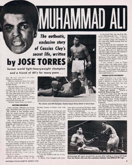 Có thể nói, ngoài là ngôi sao thể thao có ảnh hưởng nhất trong lịch sử và văn hóa Mỹ, Ali còn là người đã nhìn thấy UFO nhiều nhất.