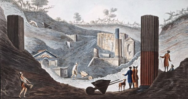 Chuyên gia khảo cổ Emmerson nhận định "cây cột nhỏ" bắt đầu xuất hiện xung quanh thành phố Pompeii và các thành phố phía Nam khác ngay sau nơi đây được thống nhất.