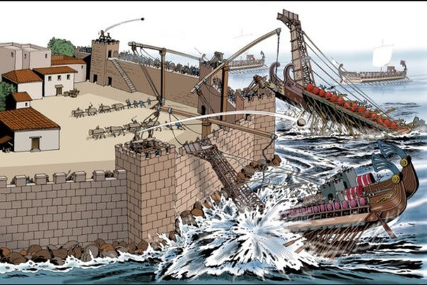 Theo các nhà nghiên cứu, móng vuốt Archimedes có thiết kế giống như một loại cần cẩu, trang bị móc kéo để có thể nhấc một phần tàu địch lên khỏi mặt nước.