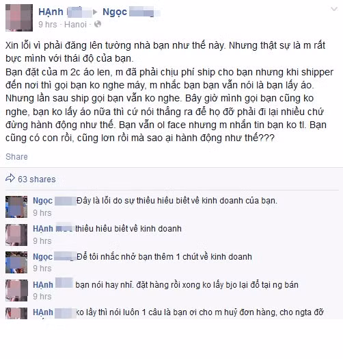 "Đỉnh cao" của những những "thánh lầy" mua hàng online chính là hành động "đòi free ship" nhưng khi nhân viên đến địa điểm giao hàng, gọi điện thì họ lại không nhấc máy. Người giao hàng buộc phải quay về và đồng nghĩa với việc phí vận chuyển có thể sẽ phải tăng gấp đôi nếu như món hàng đó được chuyển lại lần 2.