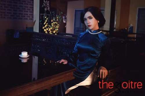 Tạo hình người phụ nữ đậm chất truyền thống được Trần Đoàn thực hiện trong bộ ảnh xuân của mình.